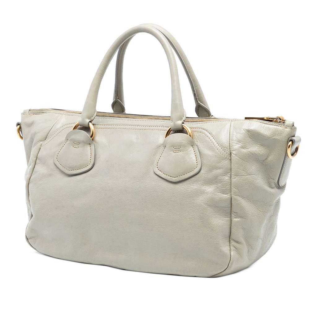 Prada Vitello Shine Satchel - 2