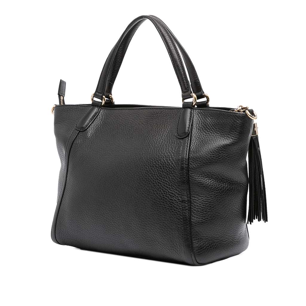 Gucci Small Pebbled Leather Soho Cellarius Satchel - 2