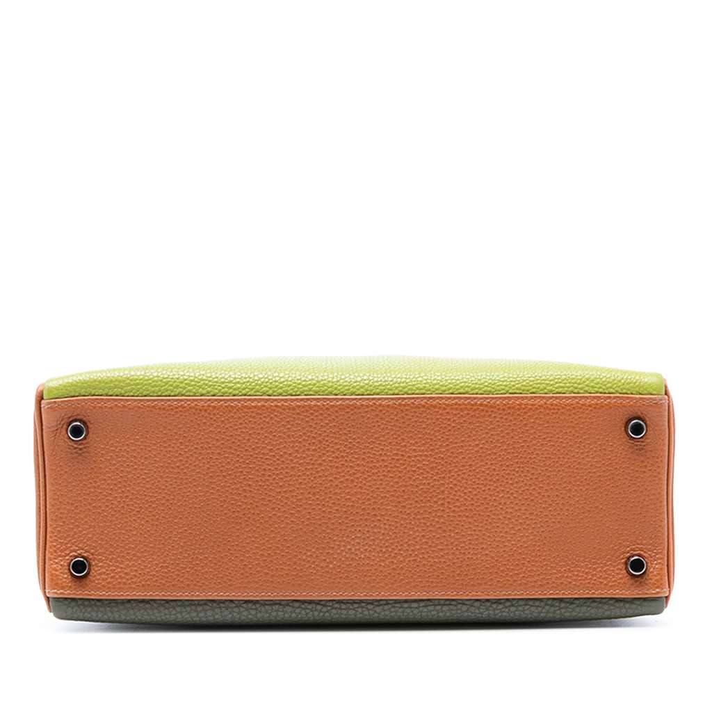 Hermès Tricolor Togo Kelly II Retourne 32 - 3