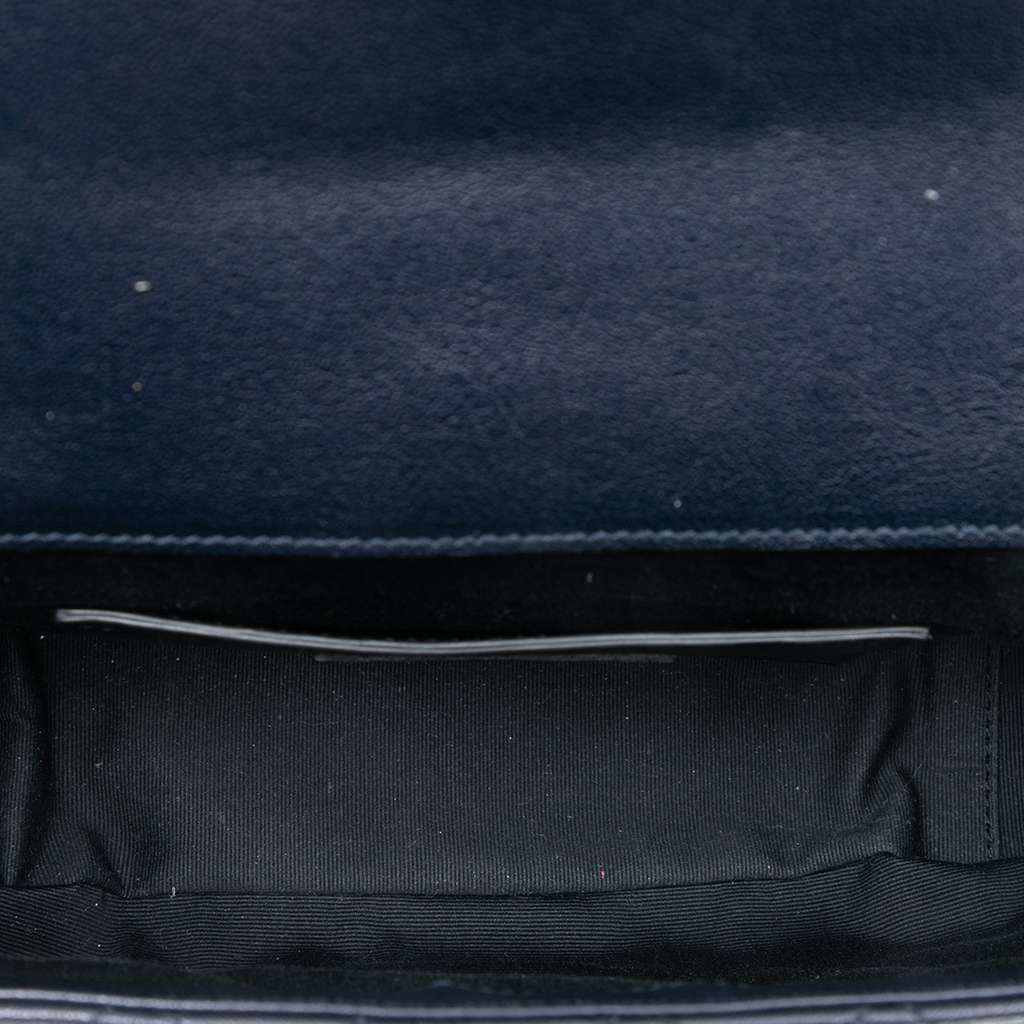 Saint Laurent Medium Tricolor Sheepskin Triquilt Monogram College Bag - 4