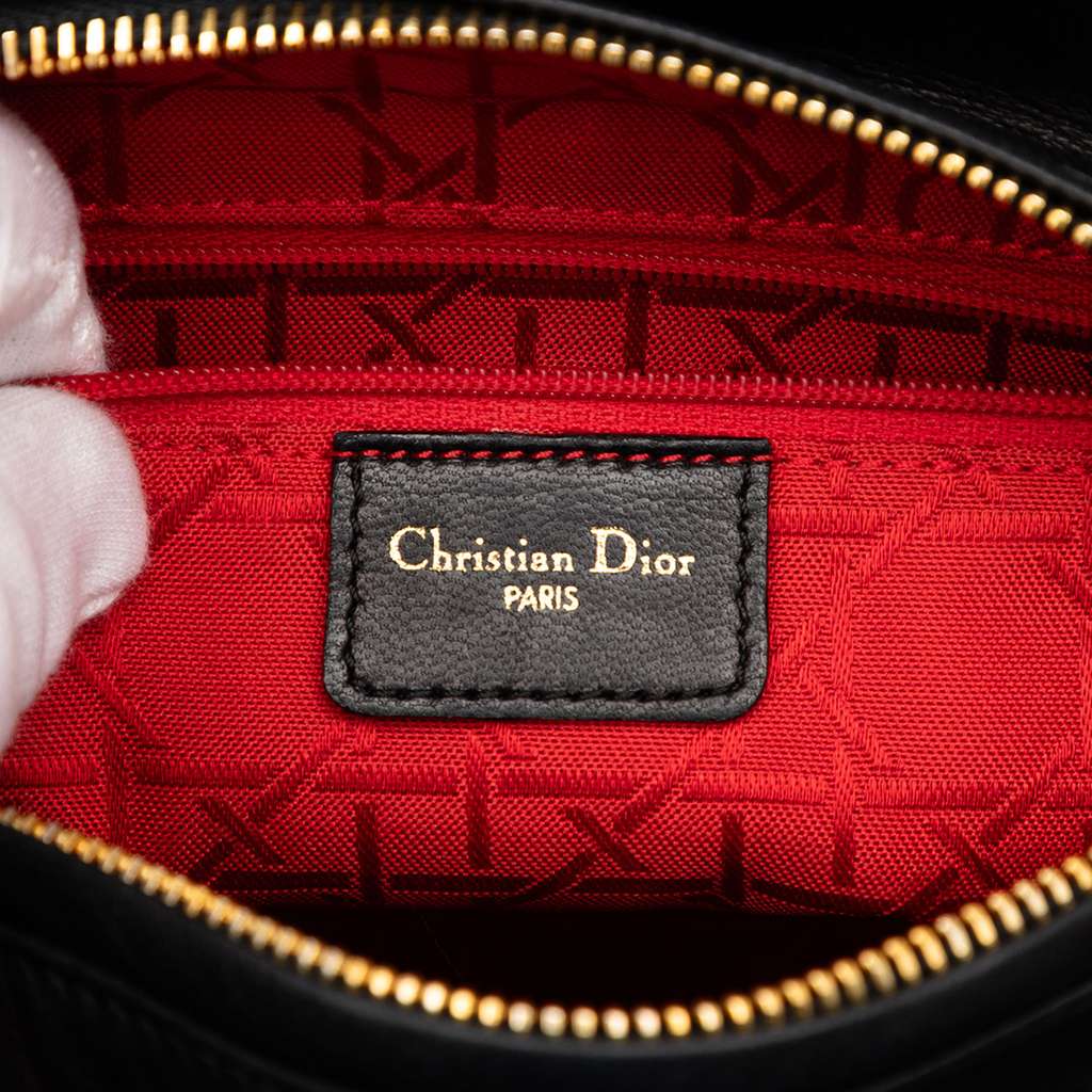 Dior Medium Lambskin Cannage Lady Dior - 5