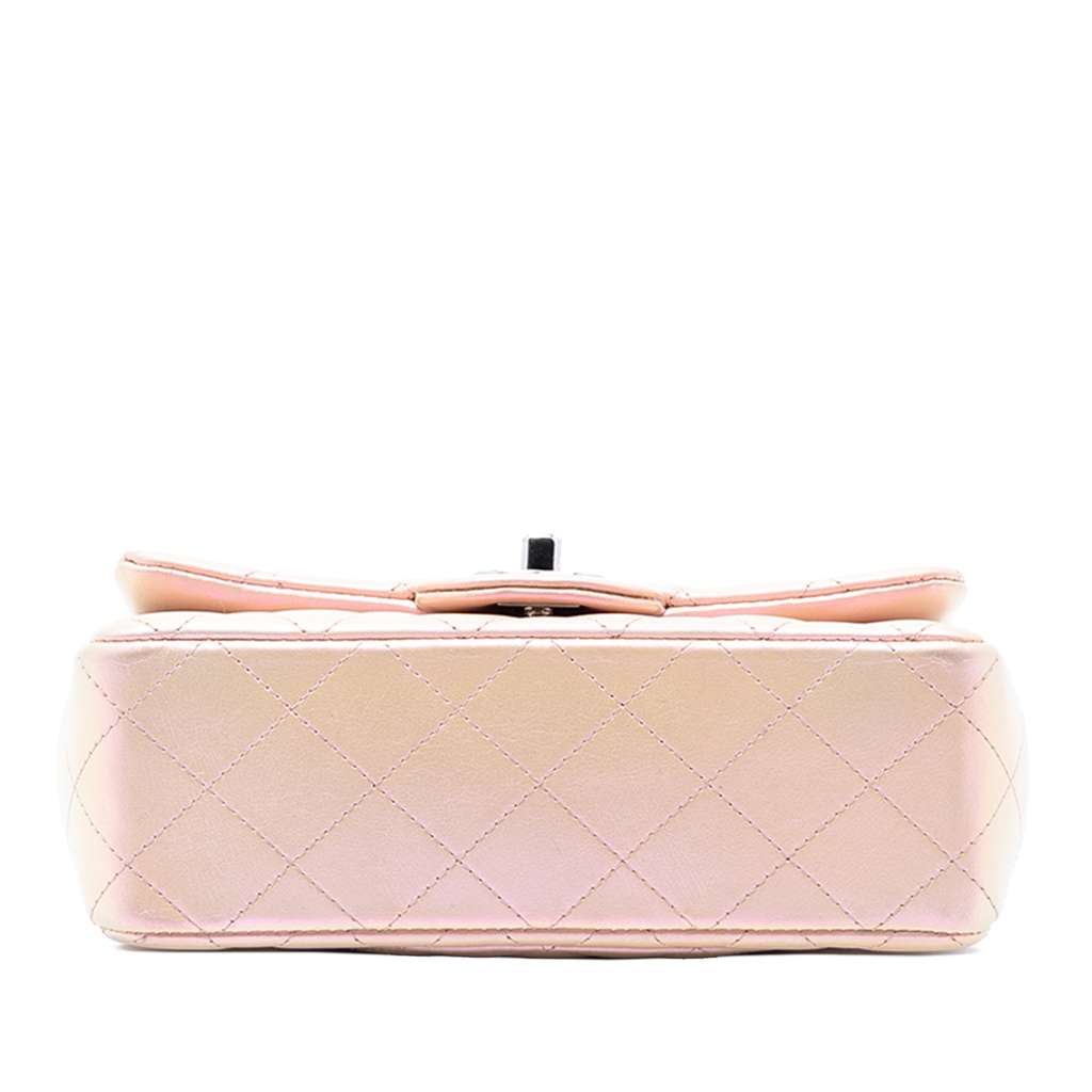 Chanel Mini Rectangular Classic Iridescent Lambskin Single Flap - 3