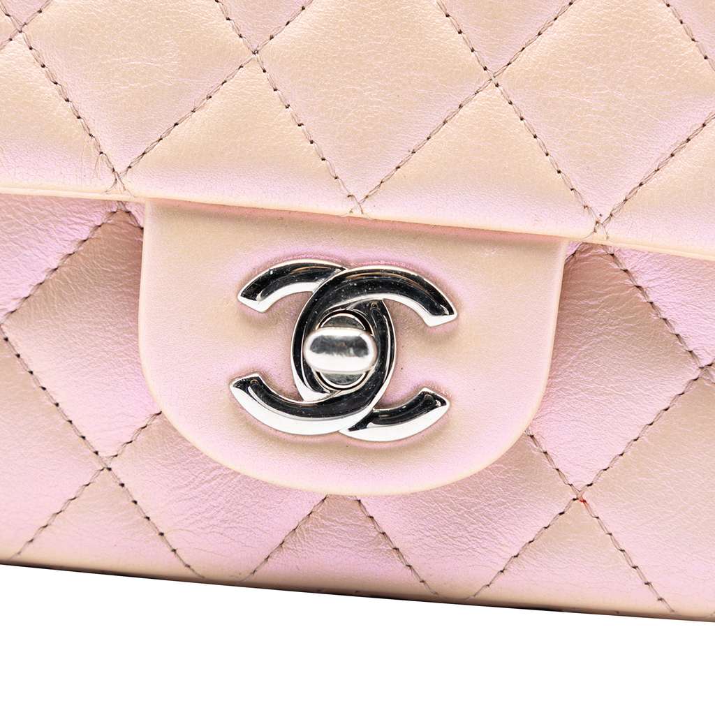 Chanel Mini Rectangular Classic Iridescent Lambskin Single Flap - 5