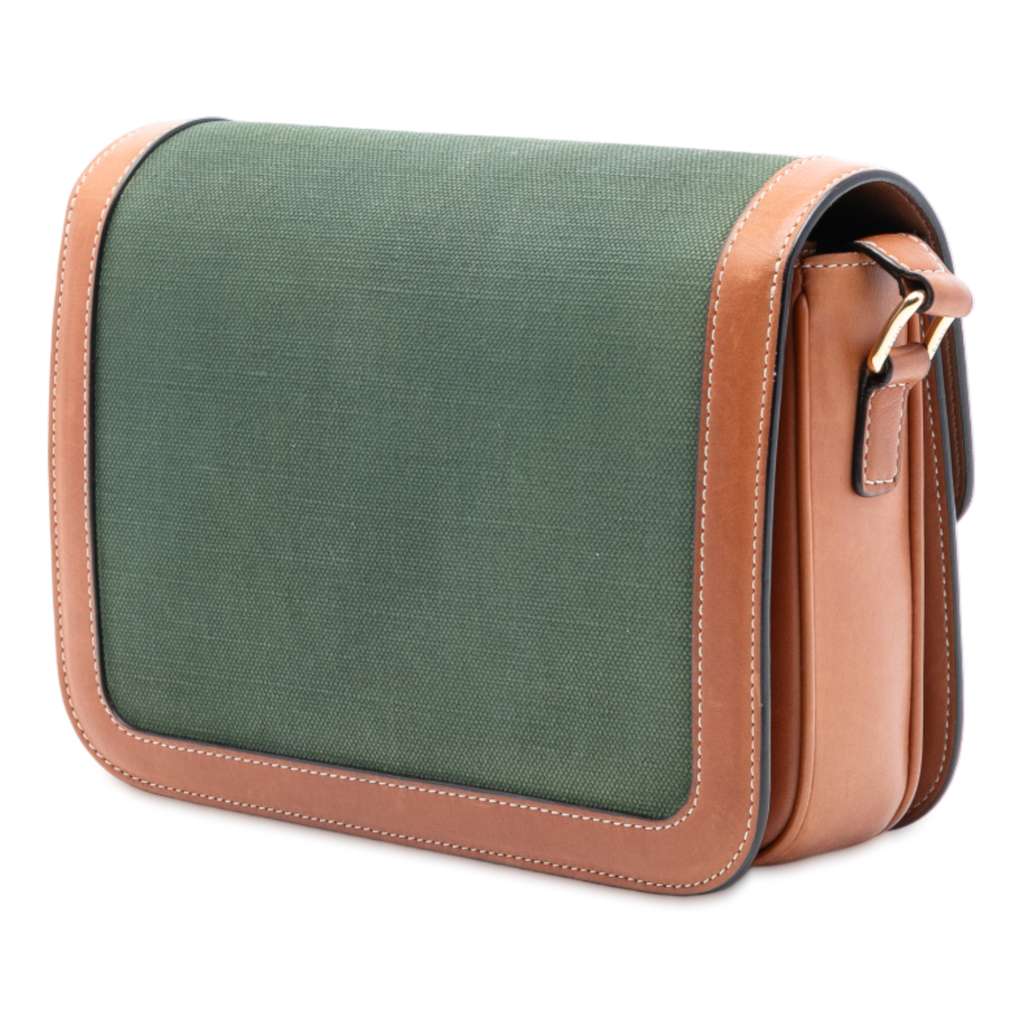 Celine Teen Canvas and Calfskin Triomphe Crossbody - 2