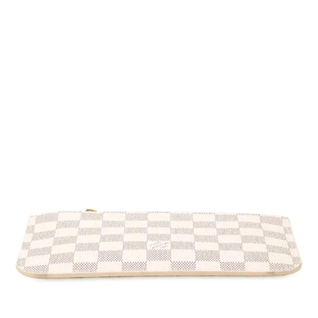 Louis Vuitton Damier Azur Neverfull Pouch PM White Good - Inside View
