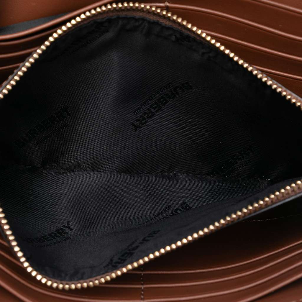 Burberry House Check Canvas and Leather Hannah Wallet on Strap - 4