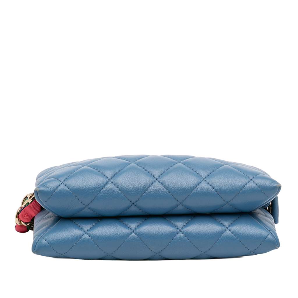 Chanel CC Quilted Lambskin Ribbon Clutch - 3