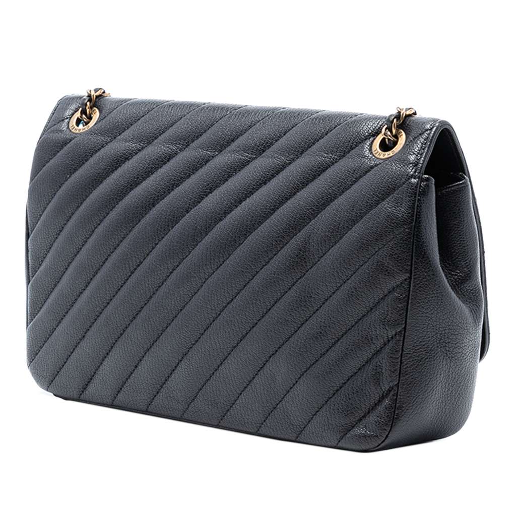 Chanel Medium Diagonal Quilted Goatskin Flap - 2