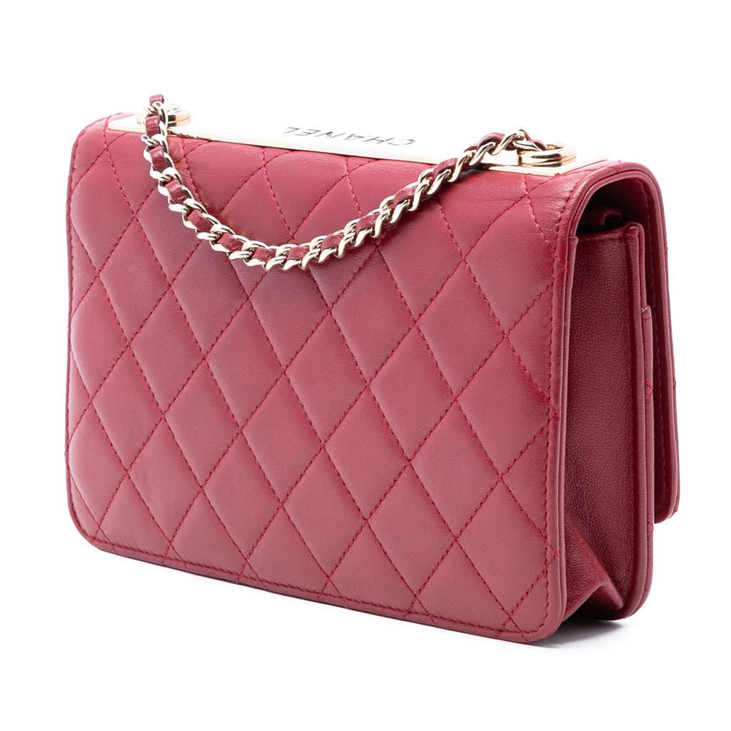 Chanel Lambskin Trendy CC Wallet On Chain - 2