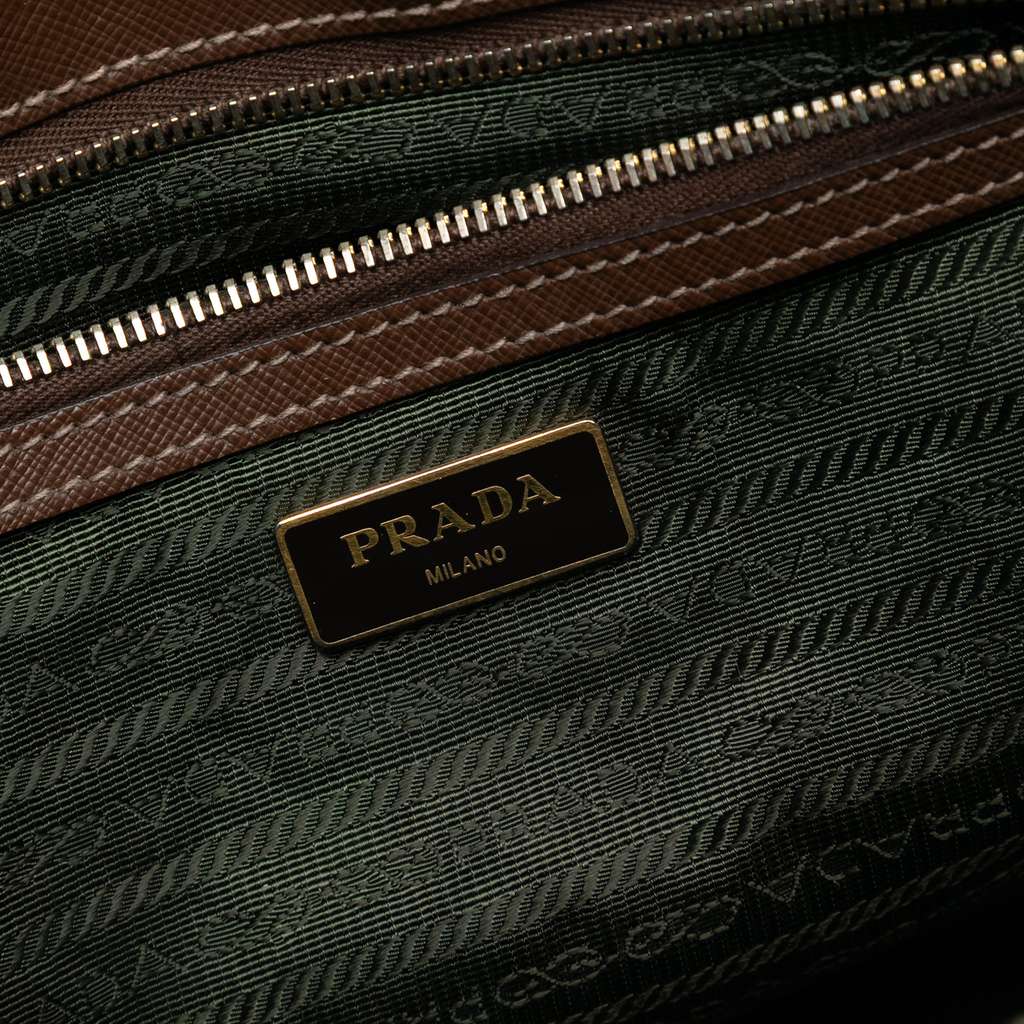 Prada Large Saffiano Lux Galleria Double Zip Tote - 5