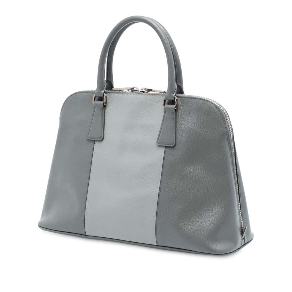 Prada Medium Bicolor Saffiano Lux Promenade Satchel - 2