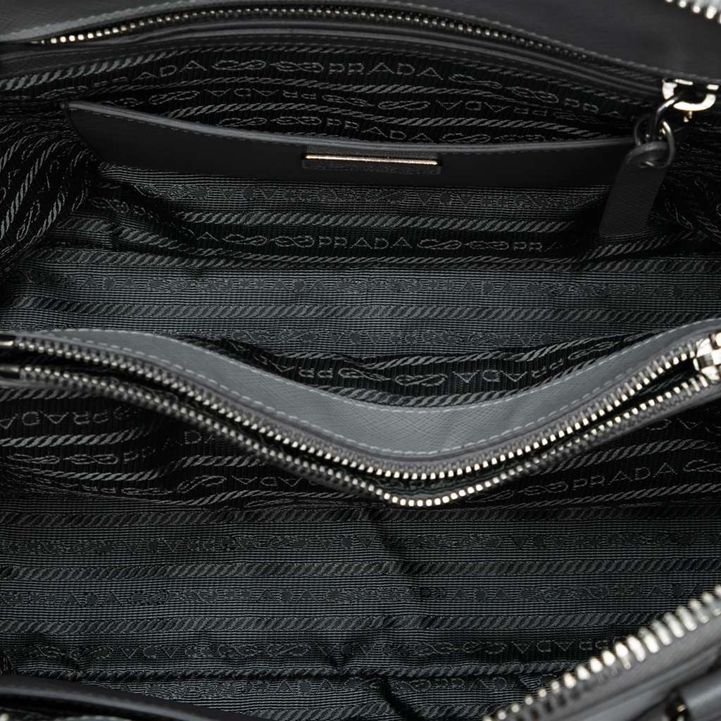 Prada Medium Bicolor Saffiano Lux Promenade Satchel - 4