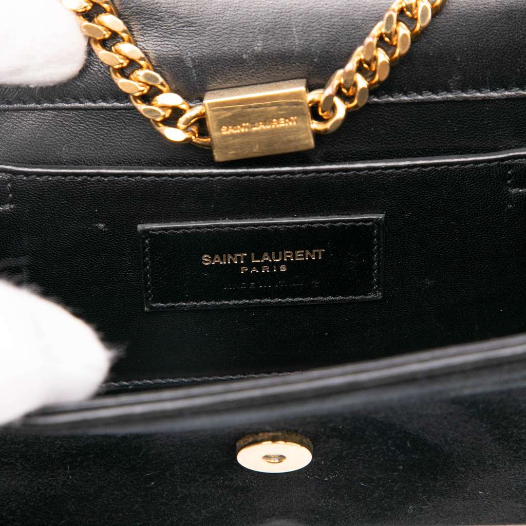 Saint Laurent Small Suede Monogram Kate Tassel Crossbody - 5