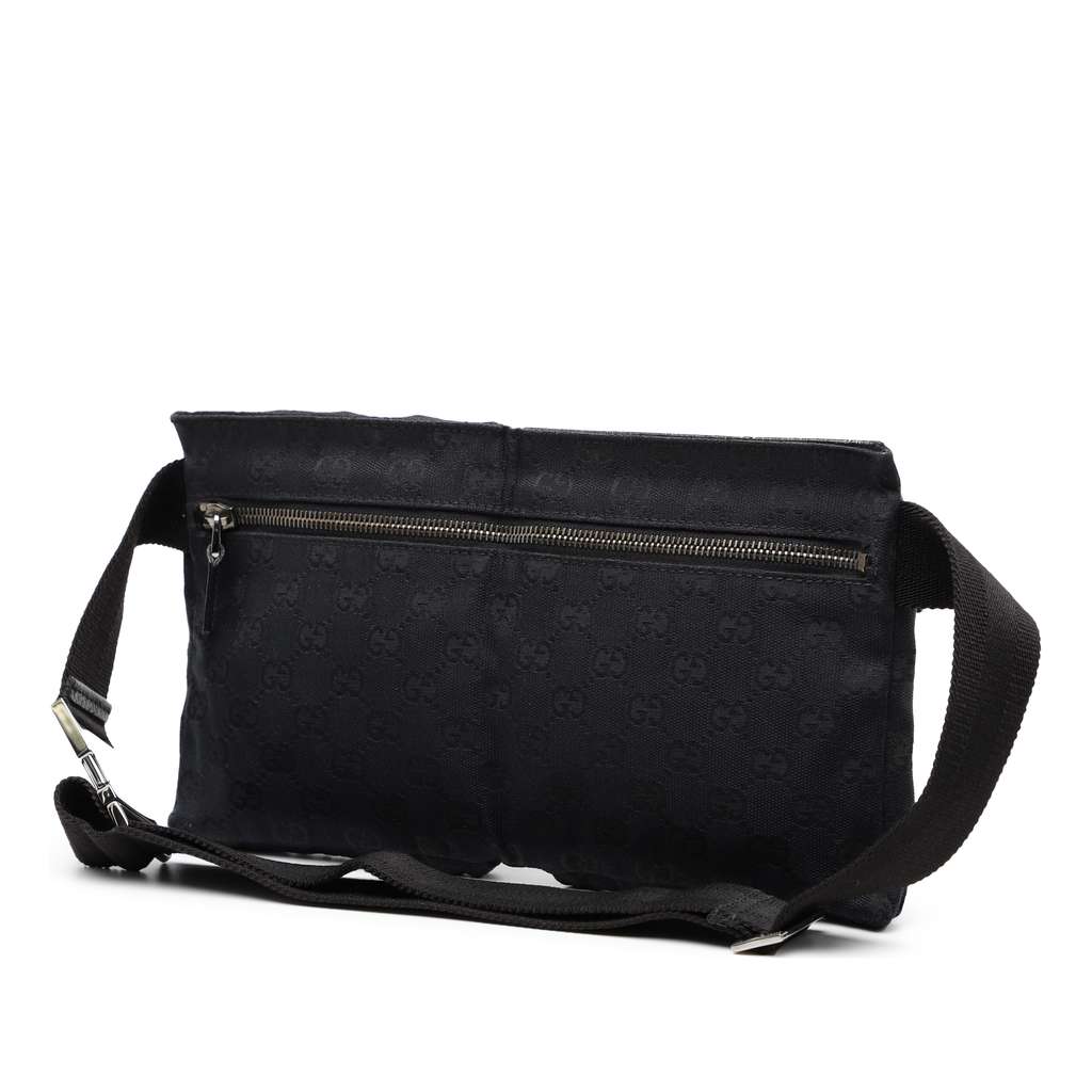 Gucci GG Canvas Double Pocket Belt Bag - 2