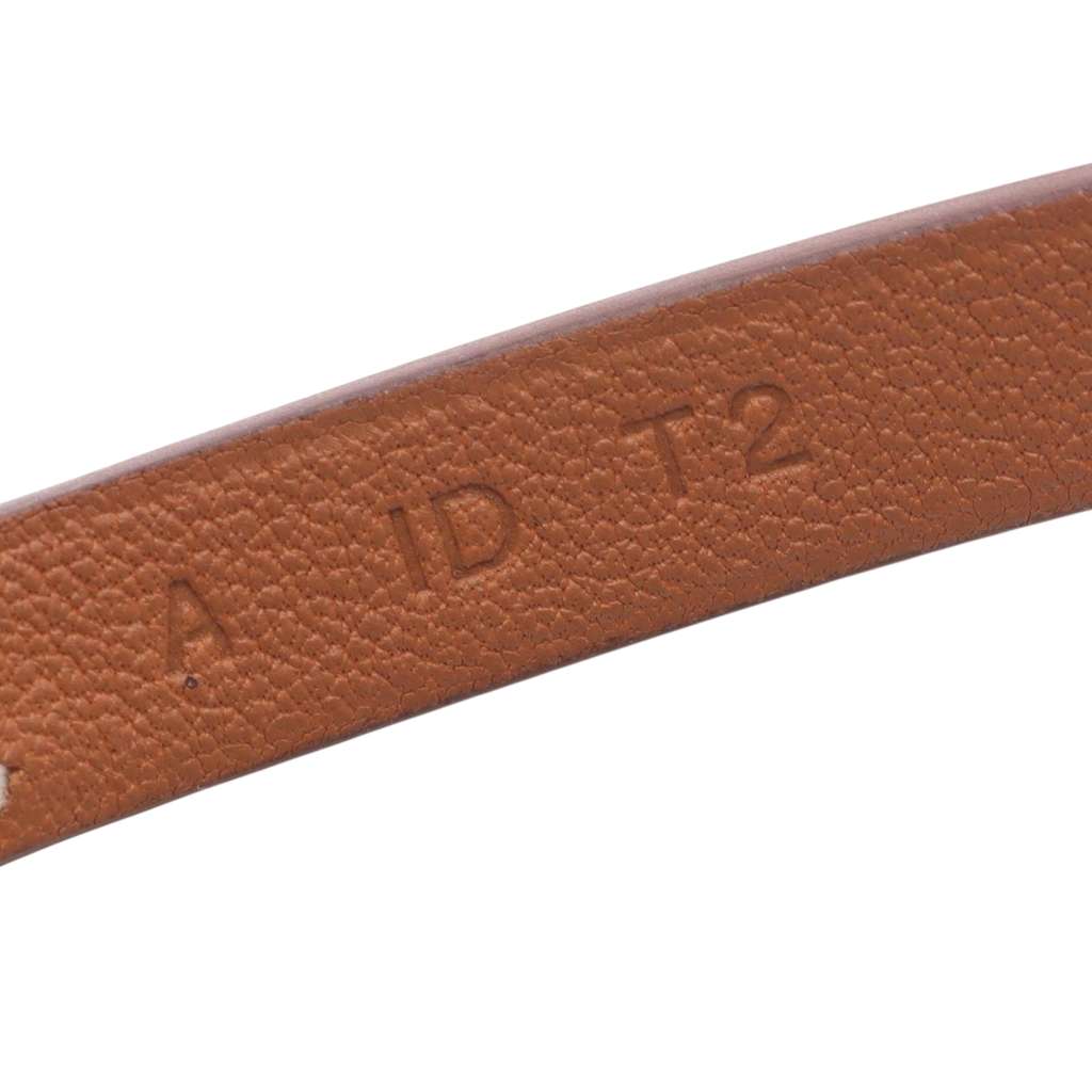 Hermès Swift Gold Plated Etrier Double Tour Bracelet - 4