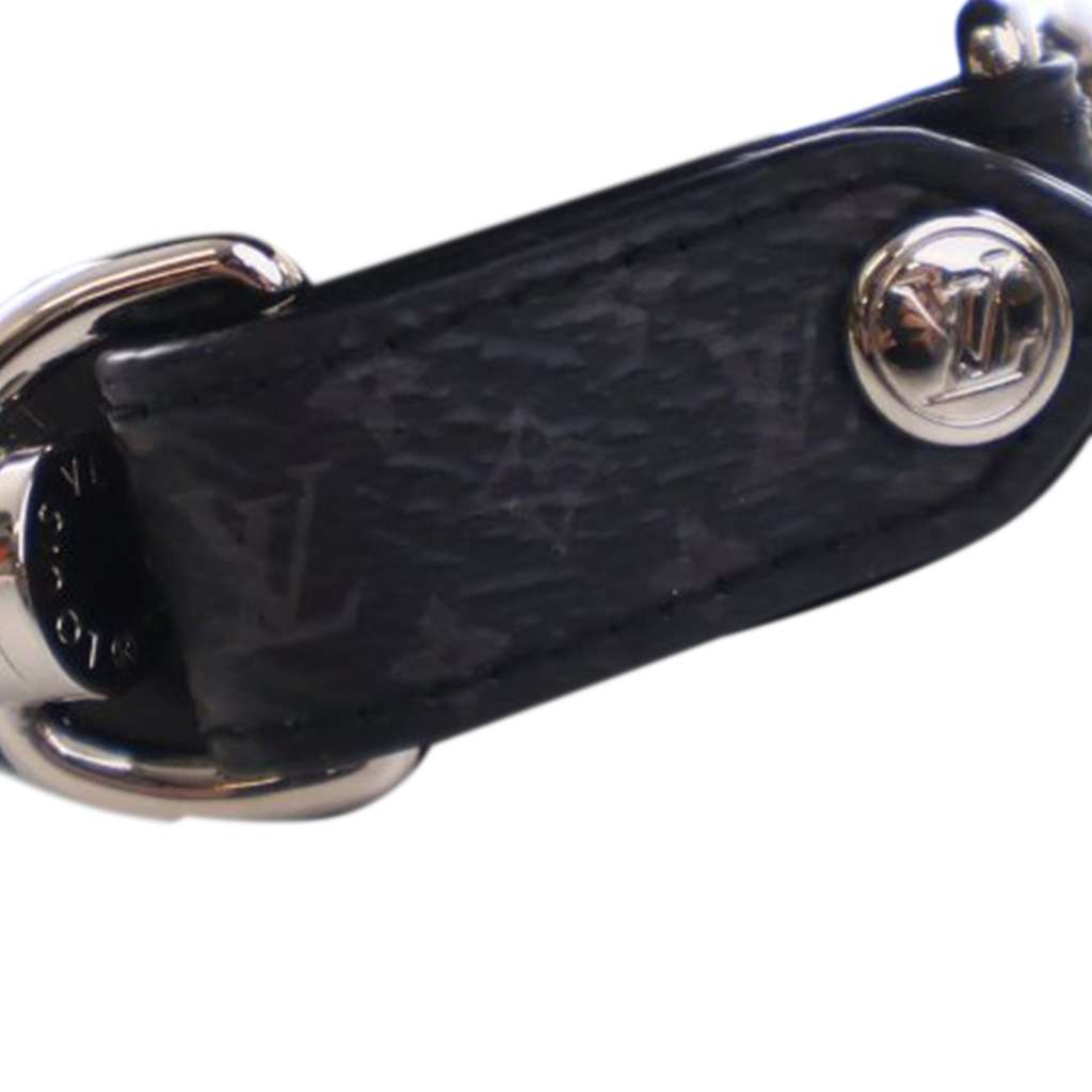 Louis Vuitton Silver Plated Monogram Eclipse Bracelet M - 4