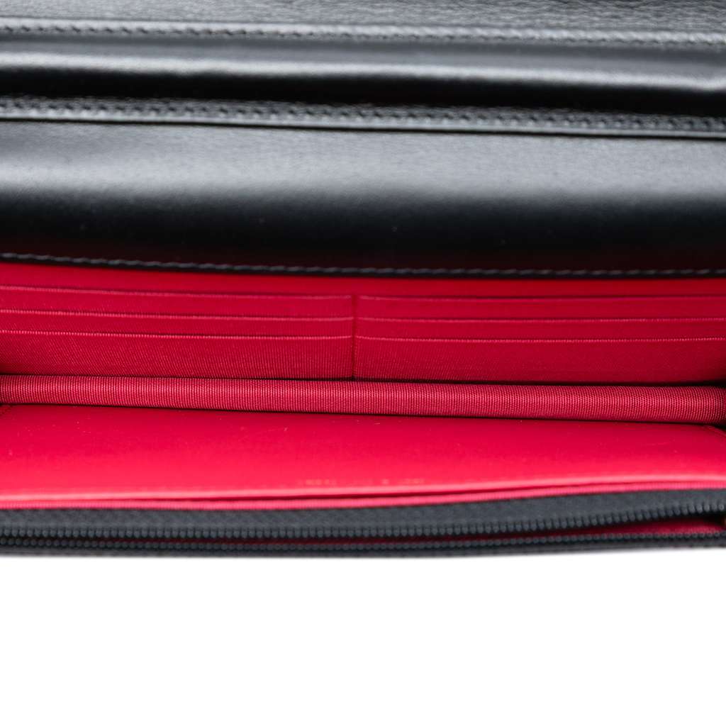 Chanel CC Shiny Aged Calfskin Wallet On Chain - 4