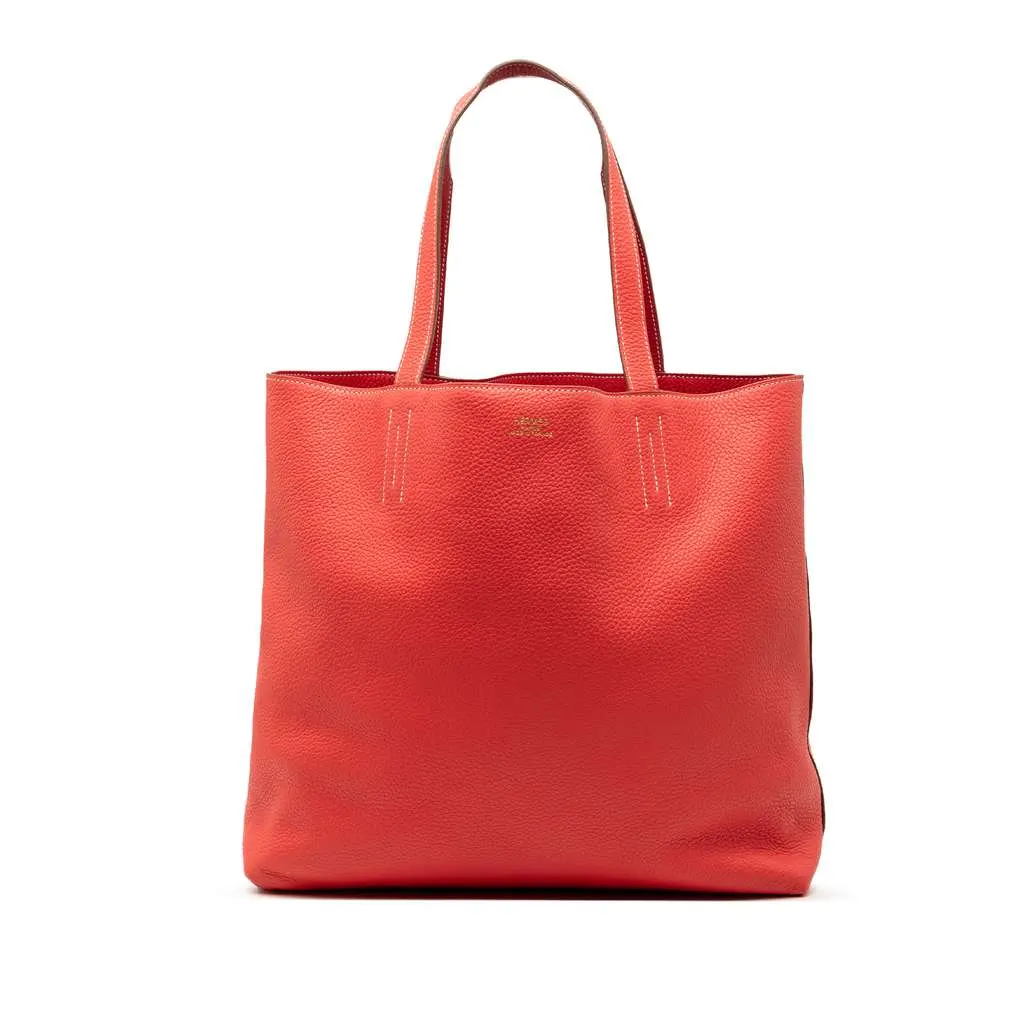 Hermès Clemence Double Sens 36 Red Leather Very good - Front View