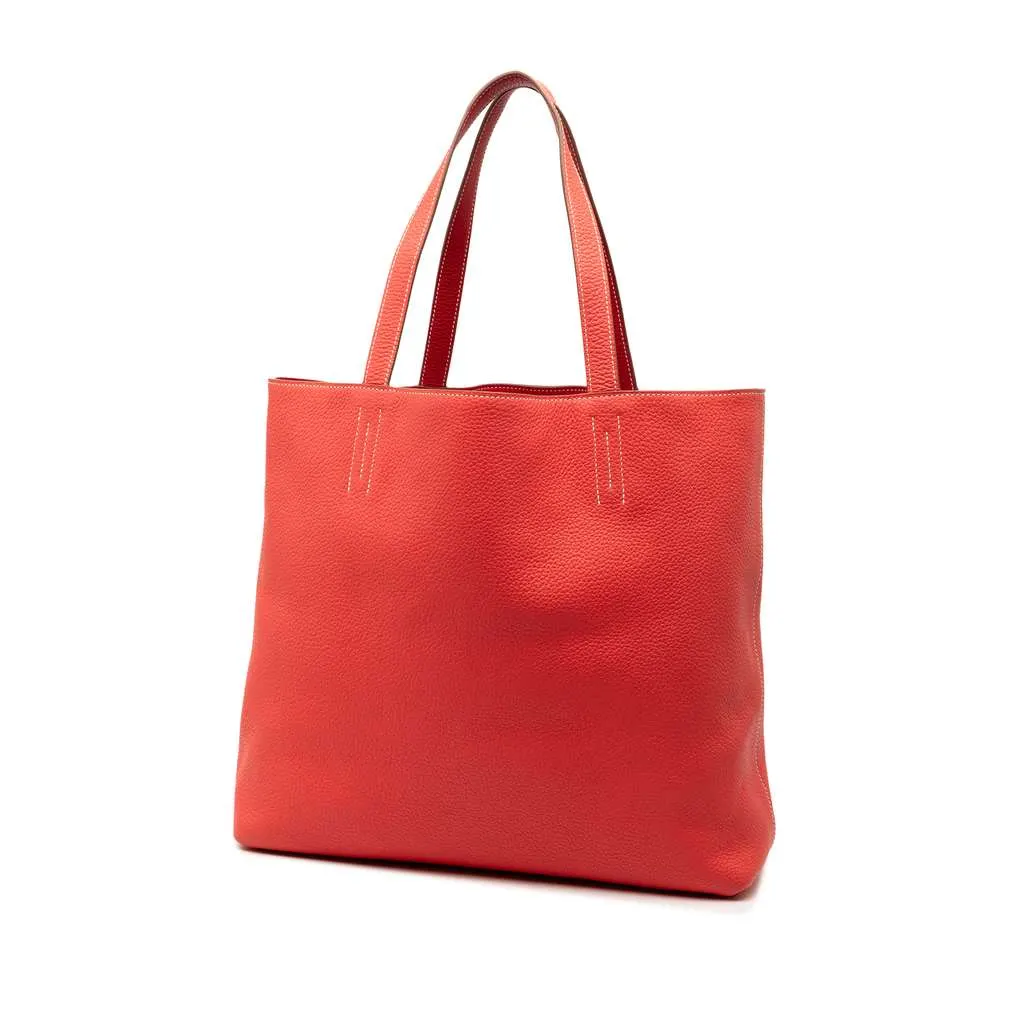 Hermès Clemence Double Sens 36 Red Leather Very good - Back View