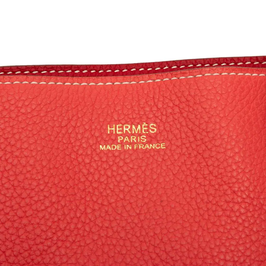 Hermès Clemence Double Sens 36 Red Leather Very good - Box View