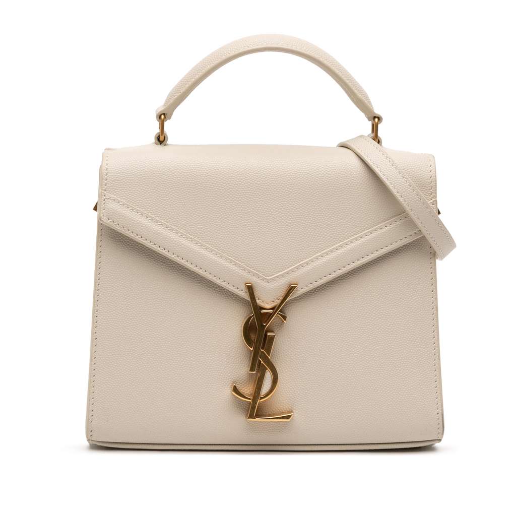 Saint Laurent Mini Grain de Poudre Monogram Cassandra Top Handle Bag