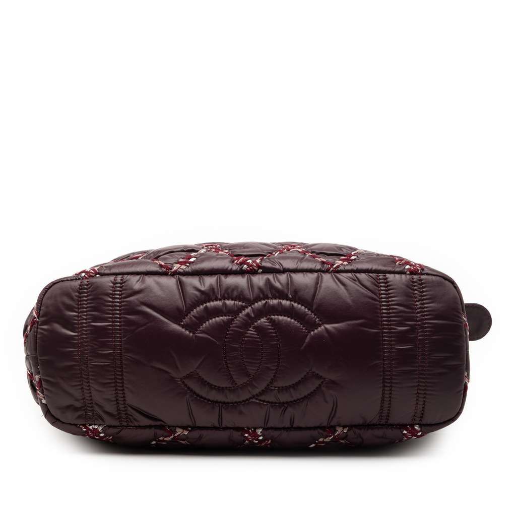 Chanel Paris Byzance Nylon Tweed On Stitch Shoulder Bag - 3