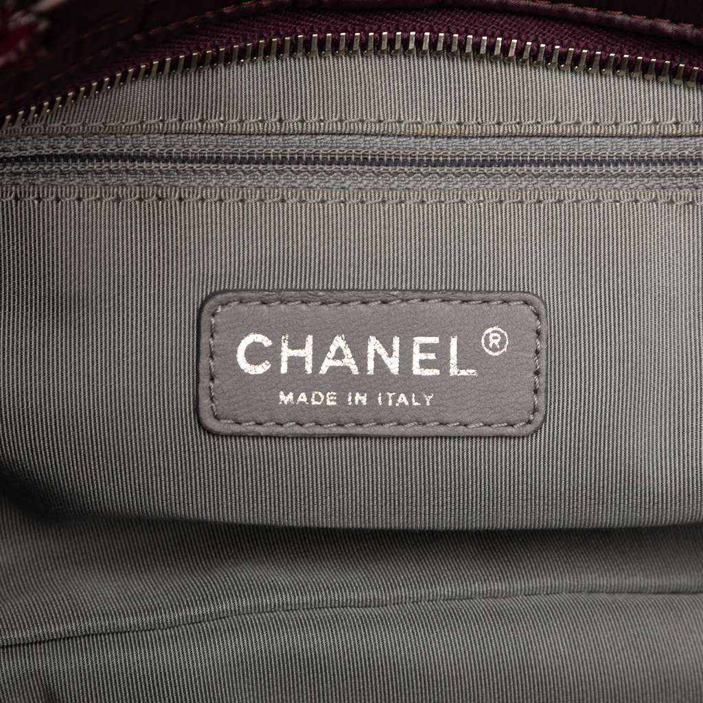 Chanel Paris Byzance Nylon Tweed On Stitch Shoulder Bag - 5