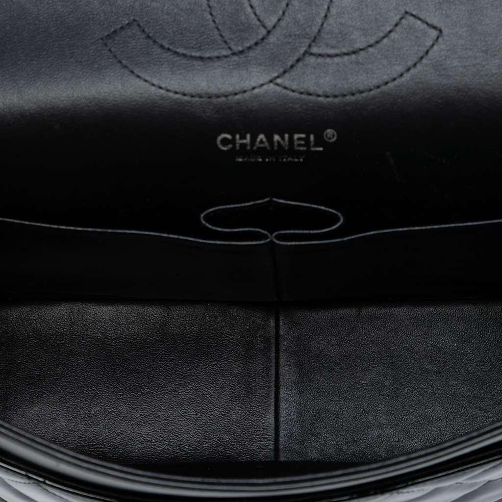 Chanel Jumbo Classic Patent Double Flap - 4