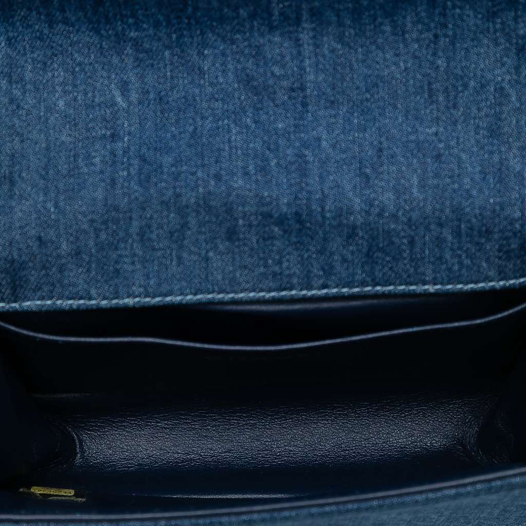 Chanel Small Quilted Denim and Tweed Boy Flap - 4