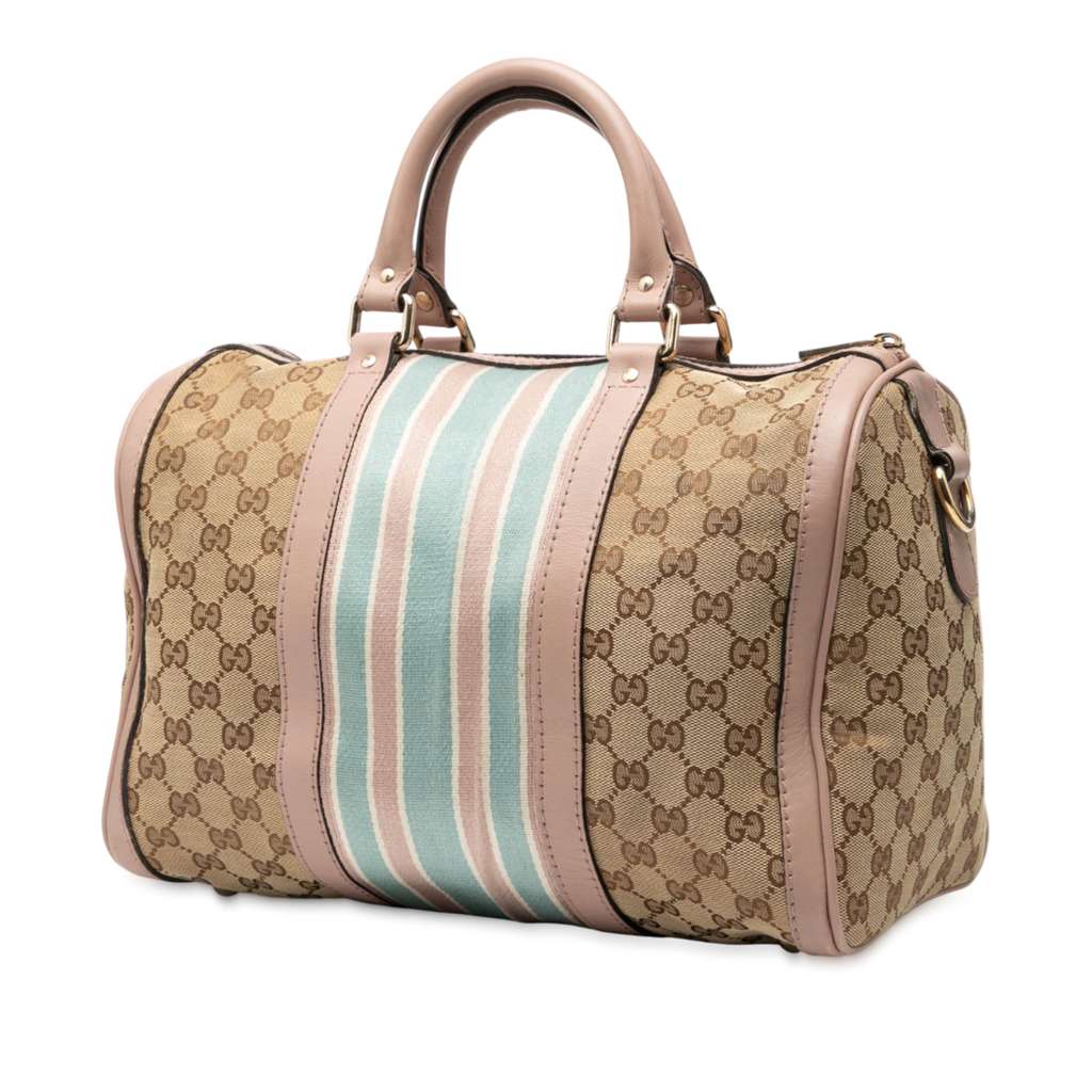 Gucci Medium GG Canvas Web Joy Boston Bag - 2