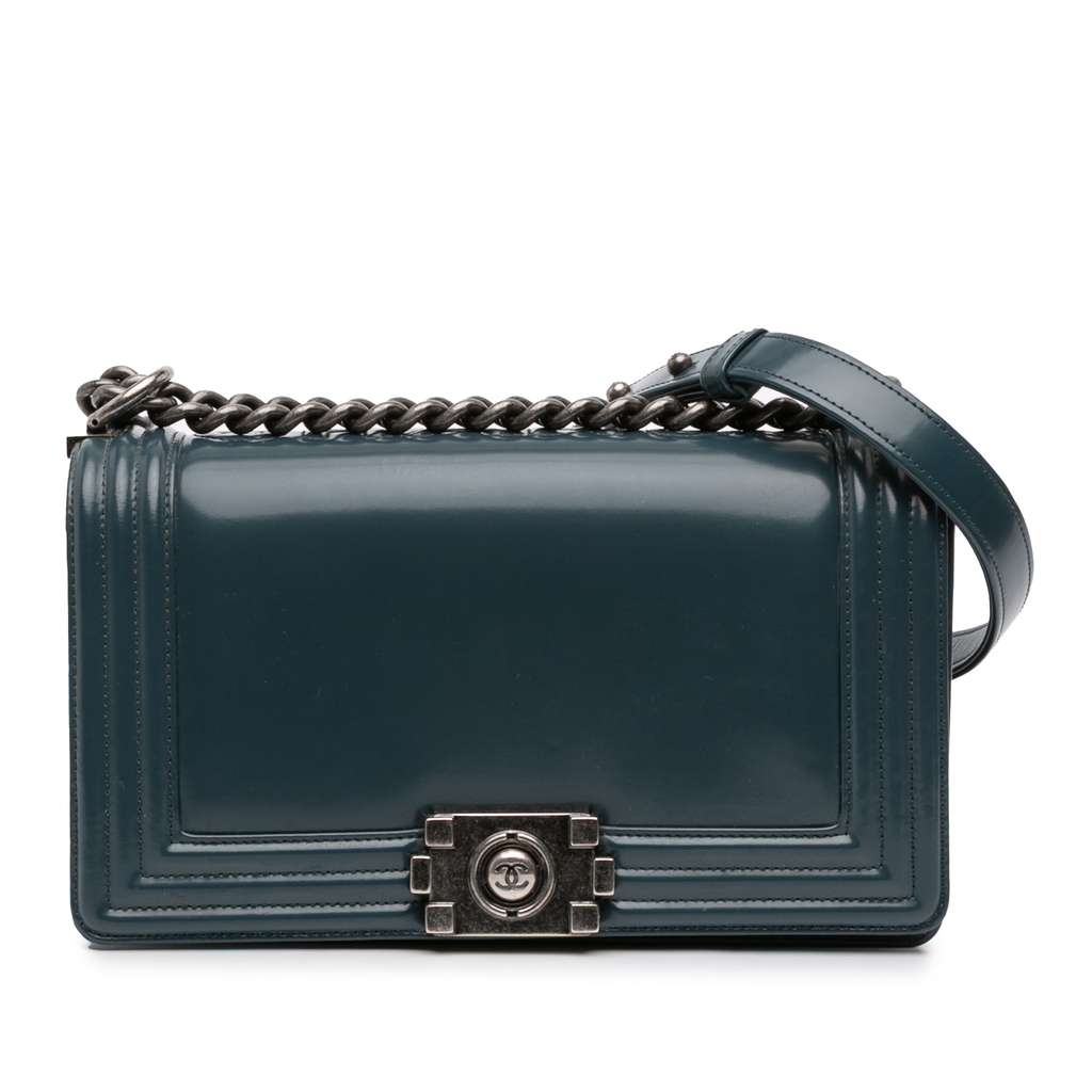 Chanel Old Medium Glazed Calfskin Boy Flap