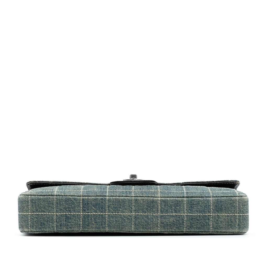 Chanel CC Chocolate Bar Denim East West Flap - 3