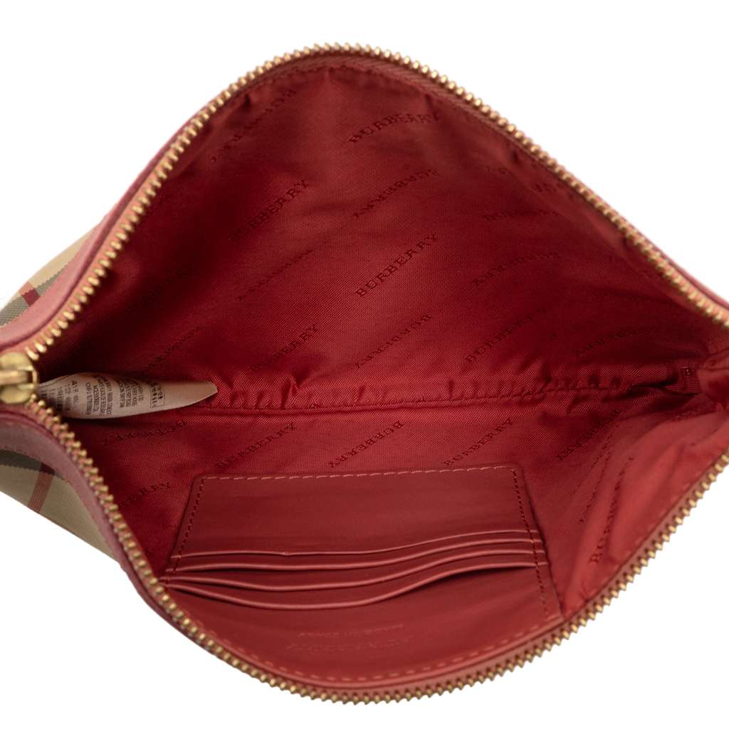 Burberry Haymarket Check Canvas Peyton Crossbody - 4