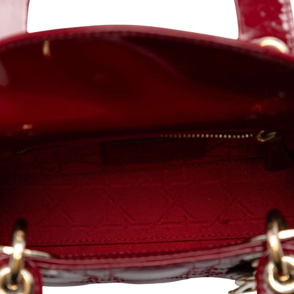 Dior Mini Patent Cannage Lady Dior - 4