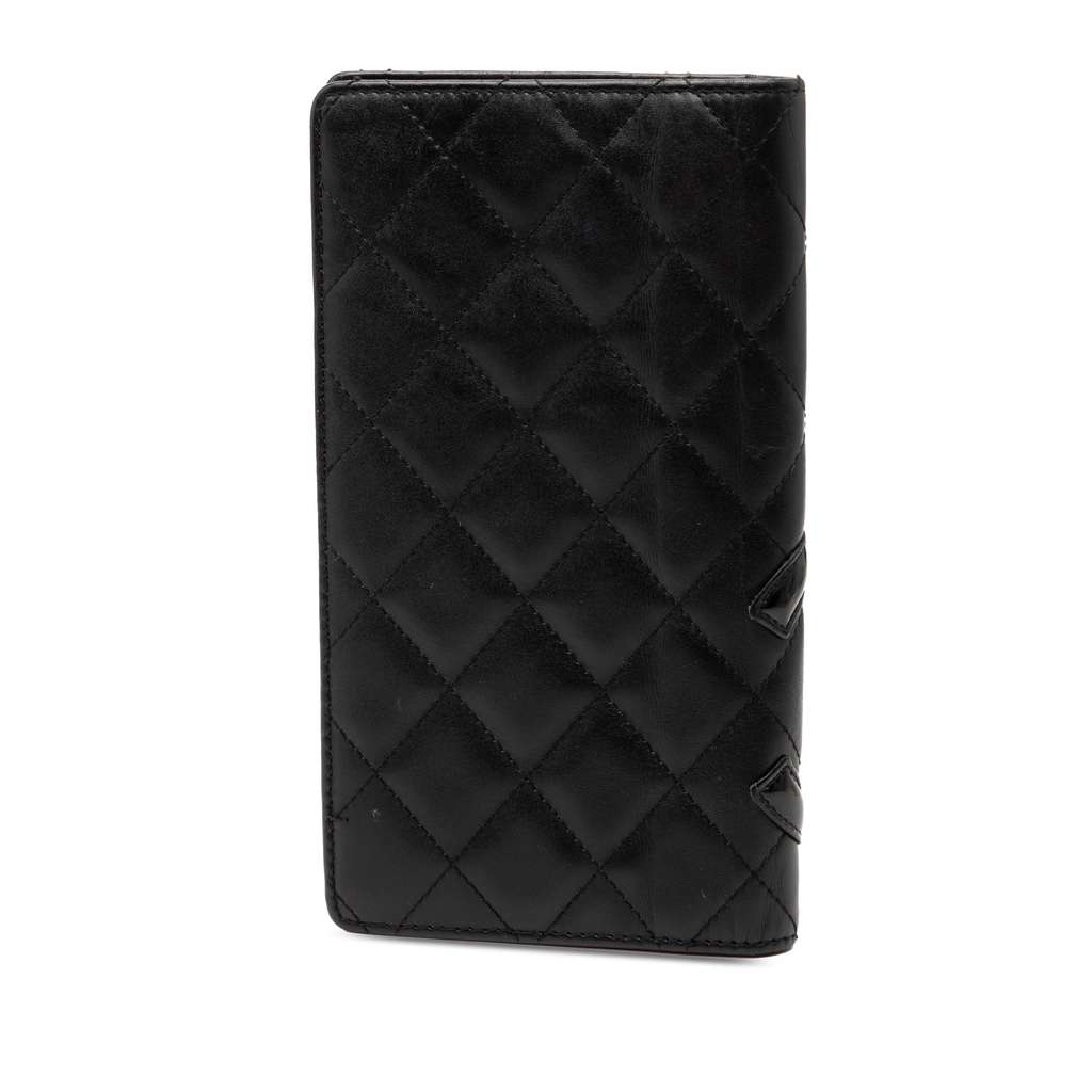 Chanel Quilted Lambskin Cambon Ligne Bifold Wallet - 2