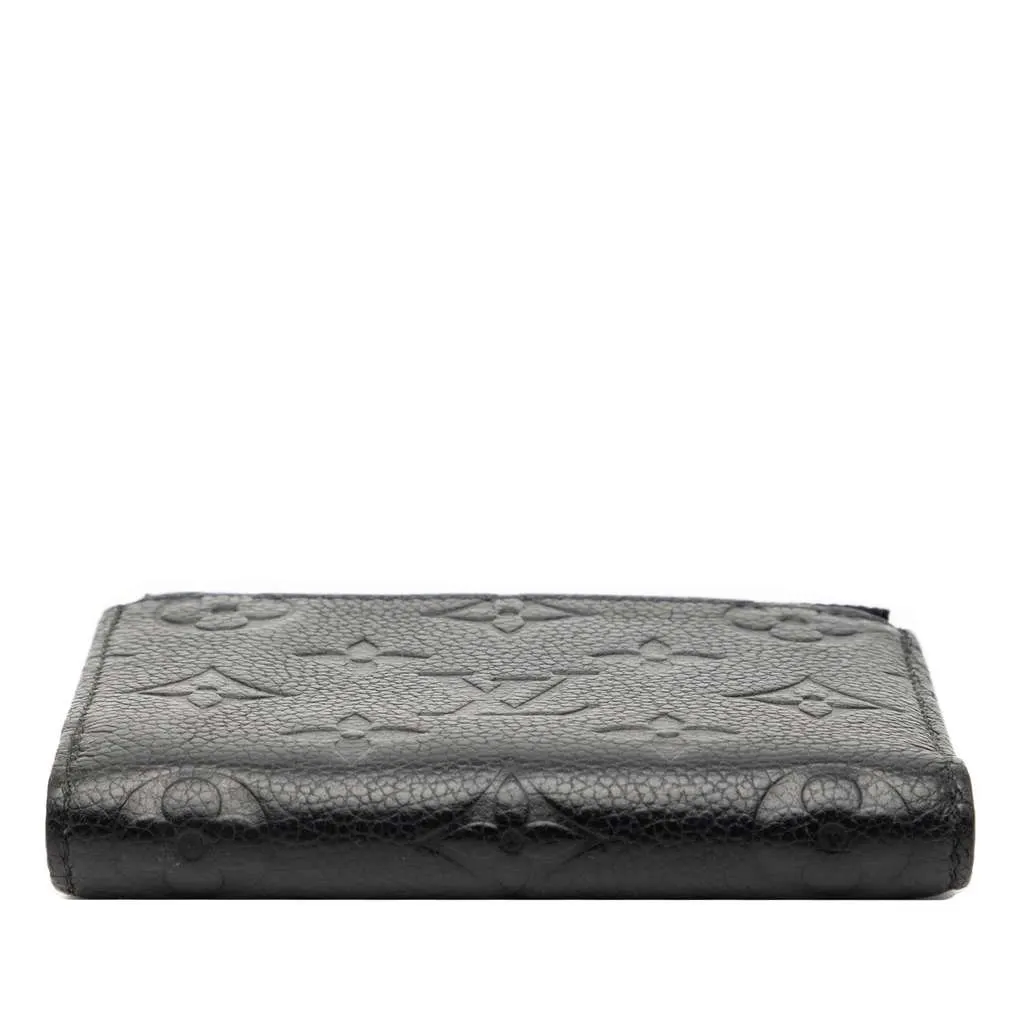 Louis Vuitton Monogram Empreinte Lisa Compact Wallet Black Leather Good - Inside View