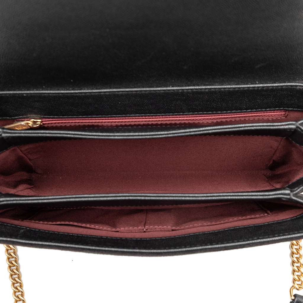 Chanel CC Stitched Caviar and Suede Lady Coco Flap - 4