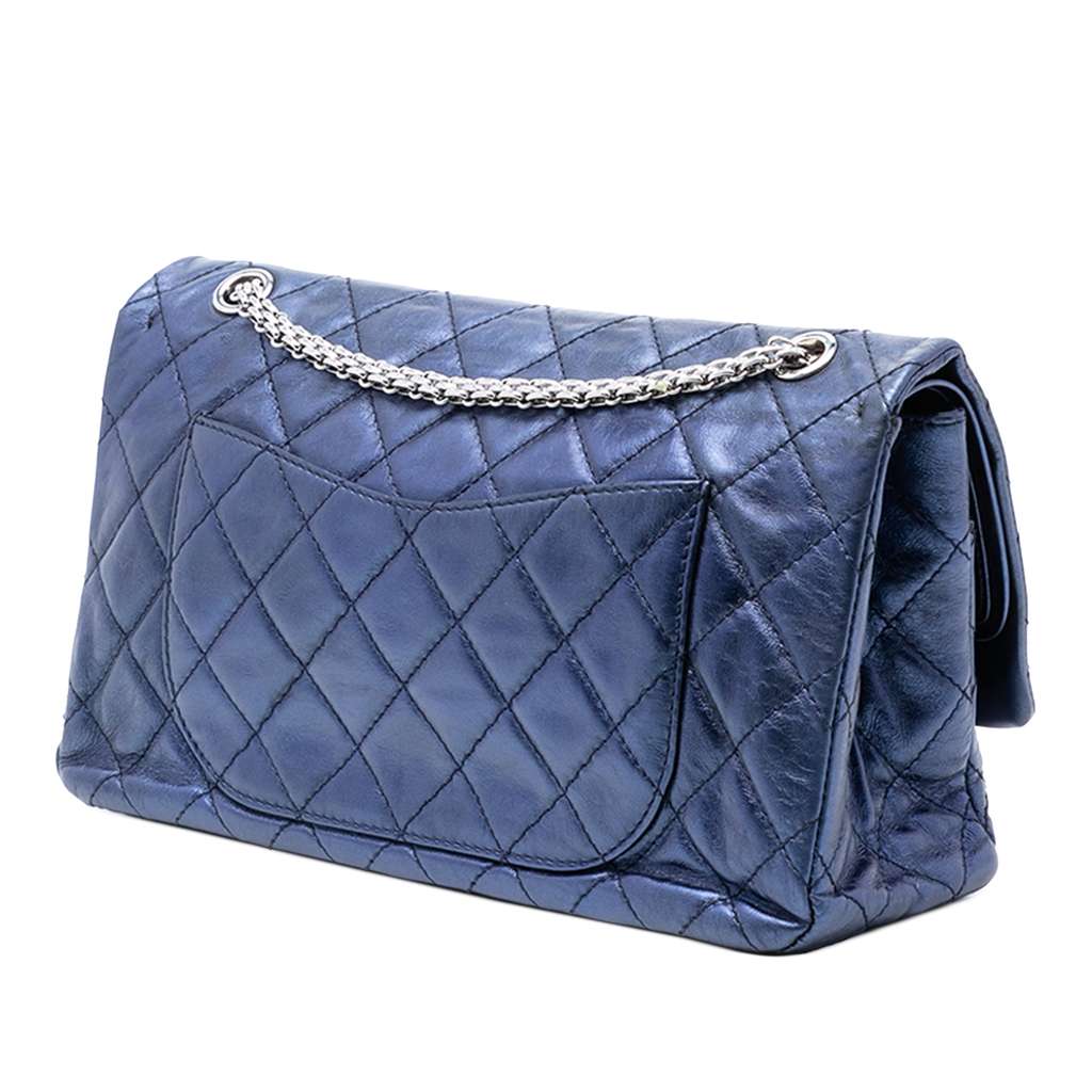 Chanel Metallic Quilted Aged Calfskin Reissue 2.55 Double Flap 227 - 2