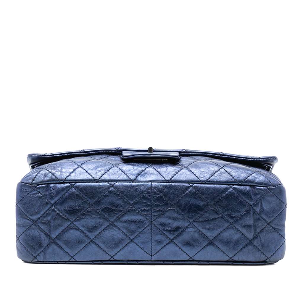 Chanel Metallic Quilted Aged Calfskin Reissue 2.55 Double Flap 227 - 3