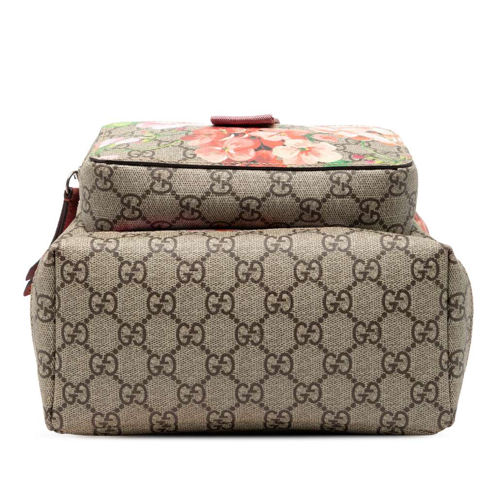 Gucci Small GG Supreme Blooms Single Buckle Backpack - 3