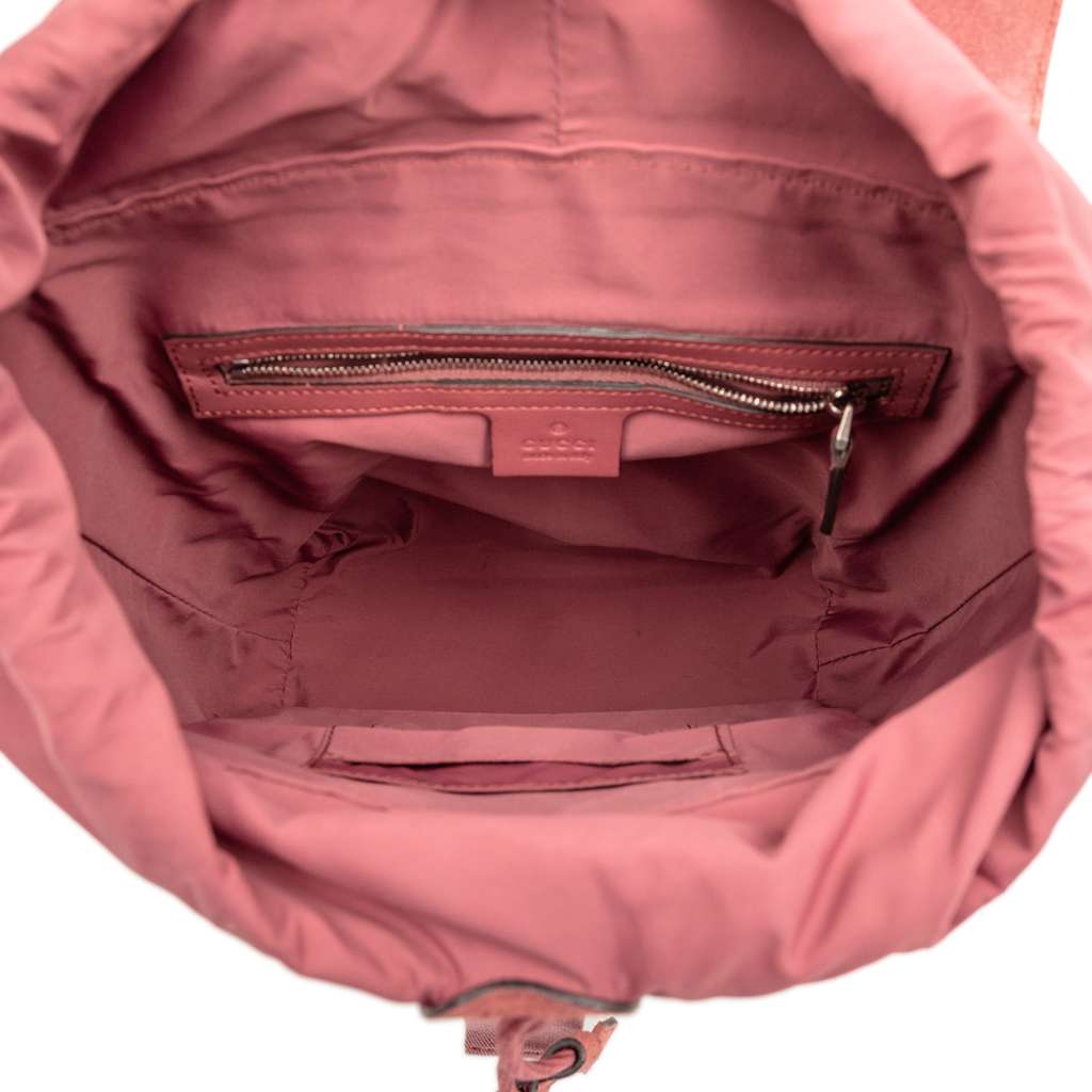 Gucci Small GG Supreme Blooms Single Buckle Backpack - 4