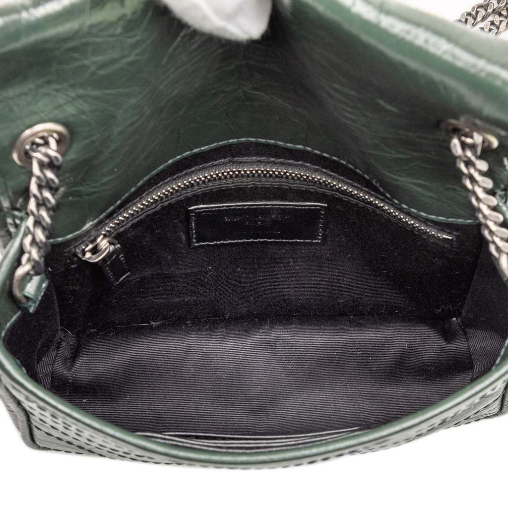 Saint Laurent Crinkled Calfskin Niki Wallet on Chain - 4