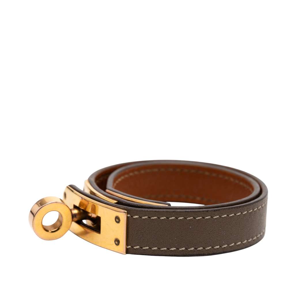 Hermès Leather Kelly Double Tour Bracelet - 2