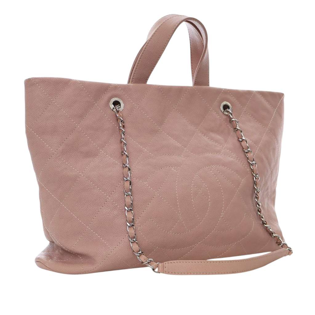 Chanel Quilted Caviar Shopping Tote - 2