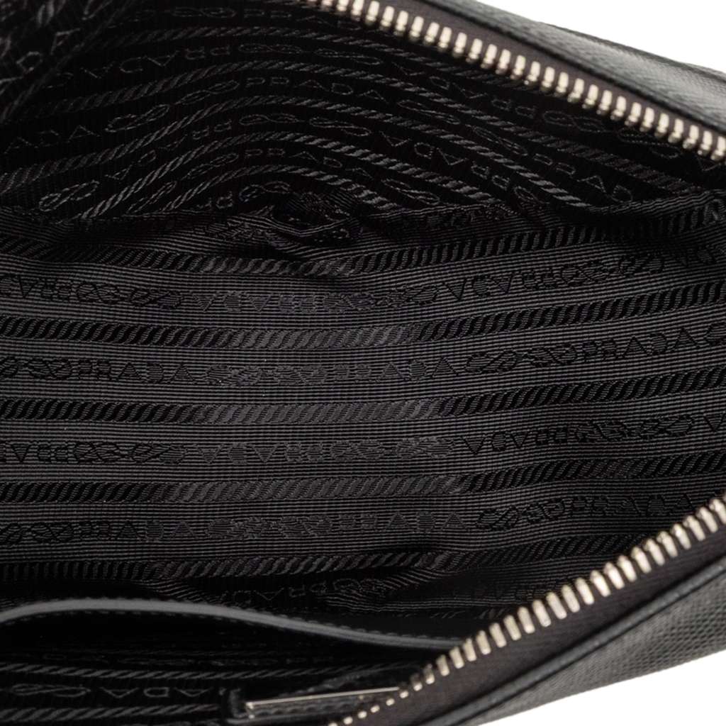 Prada Saffiano Triangle Logo Crossbody - 4