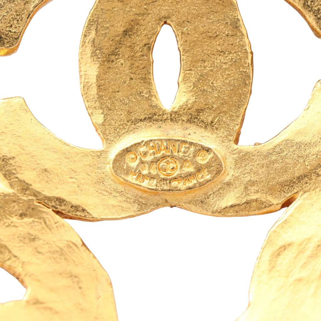 Chanel Gold Plated Triple CC Pendant Necklace - 4