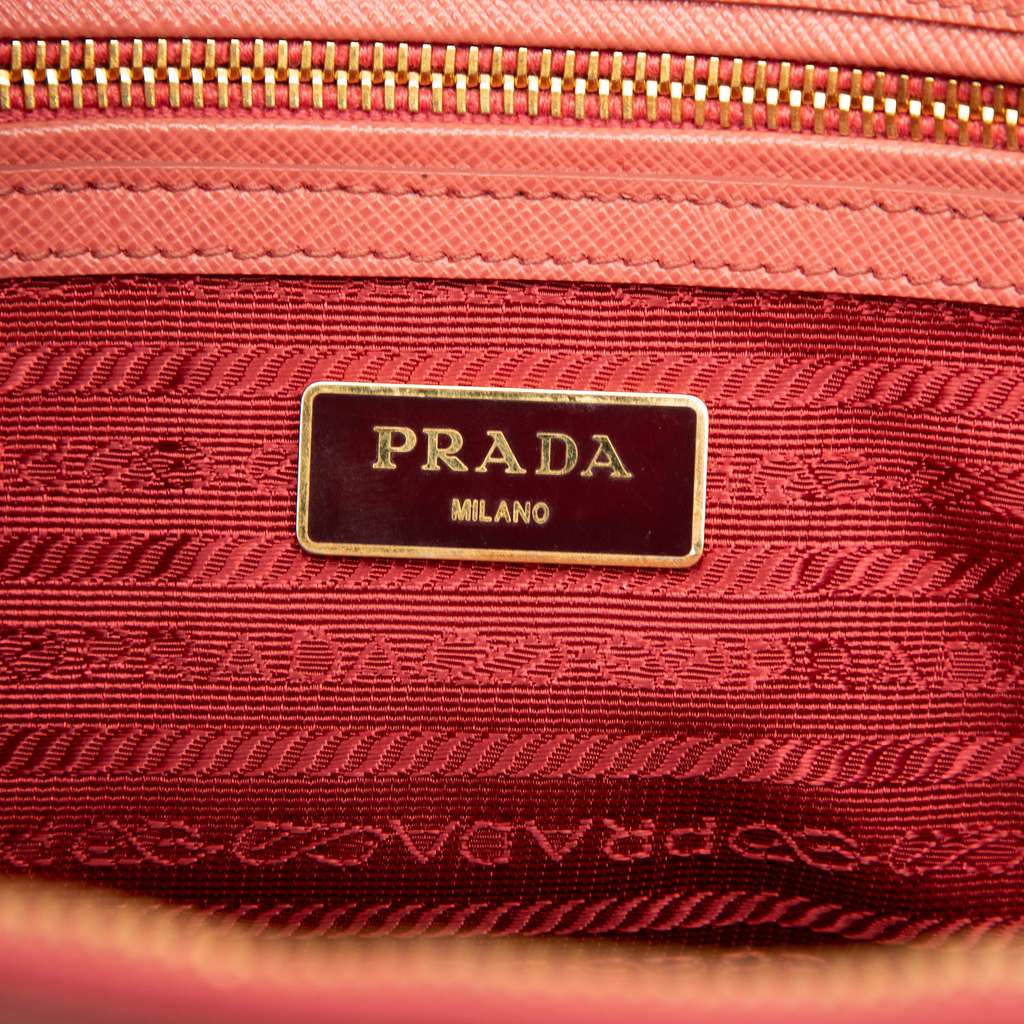 Prada Small Saffiano Lux Galleria Double Zip Satchel - 5