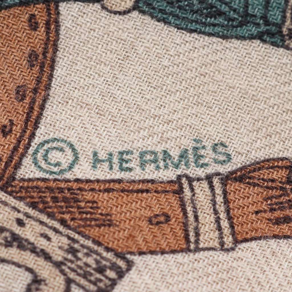Hermès Les Chevaux Dechaines Cashmere Scarf - 3