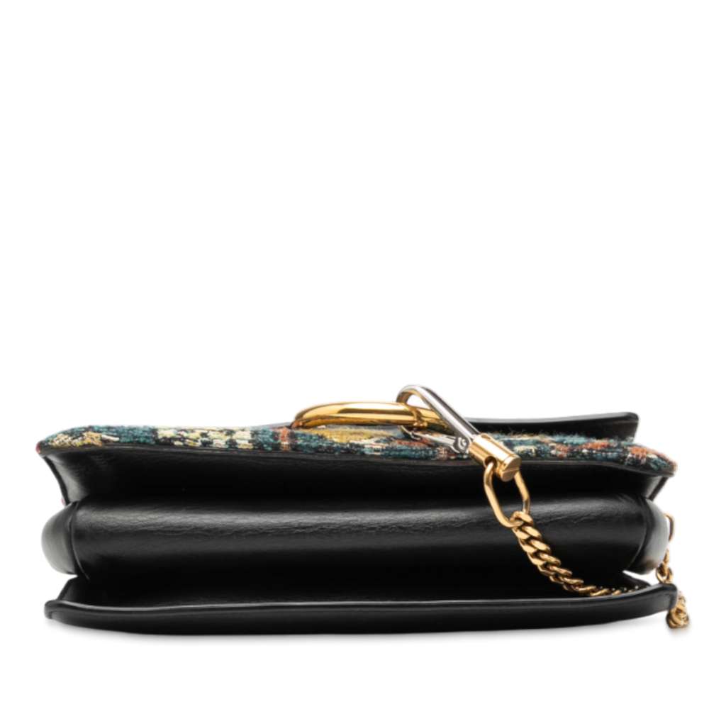 Chloé Small Calfskin and Tapestry Faye Crossbody - 3