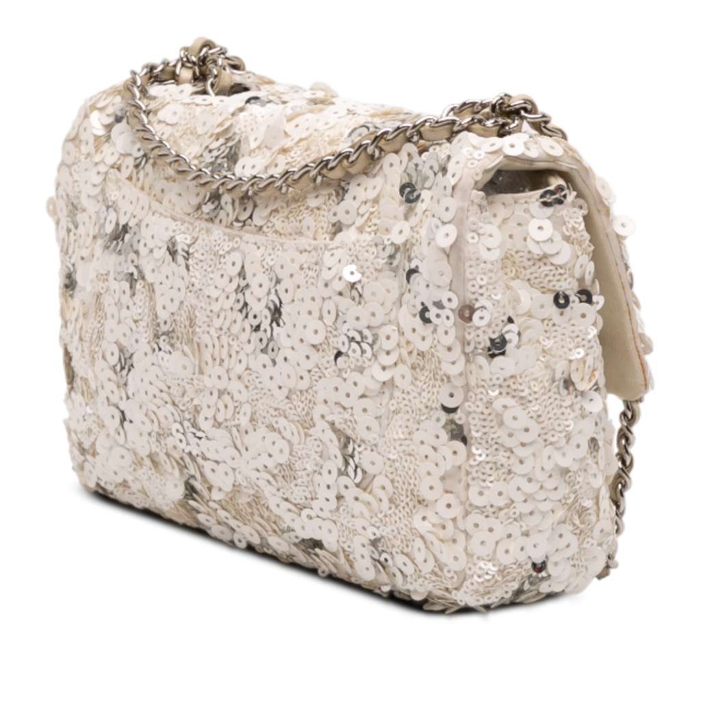 Chanel Mini Rectangular Classic Canvas Sequin Single Flap - 2